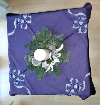 Mitteldecke Glocken und Schneeflocken